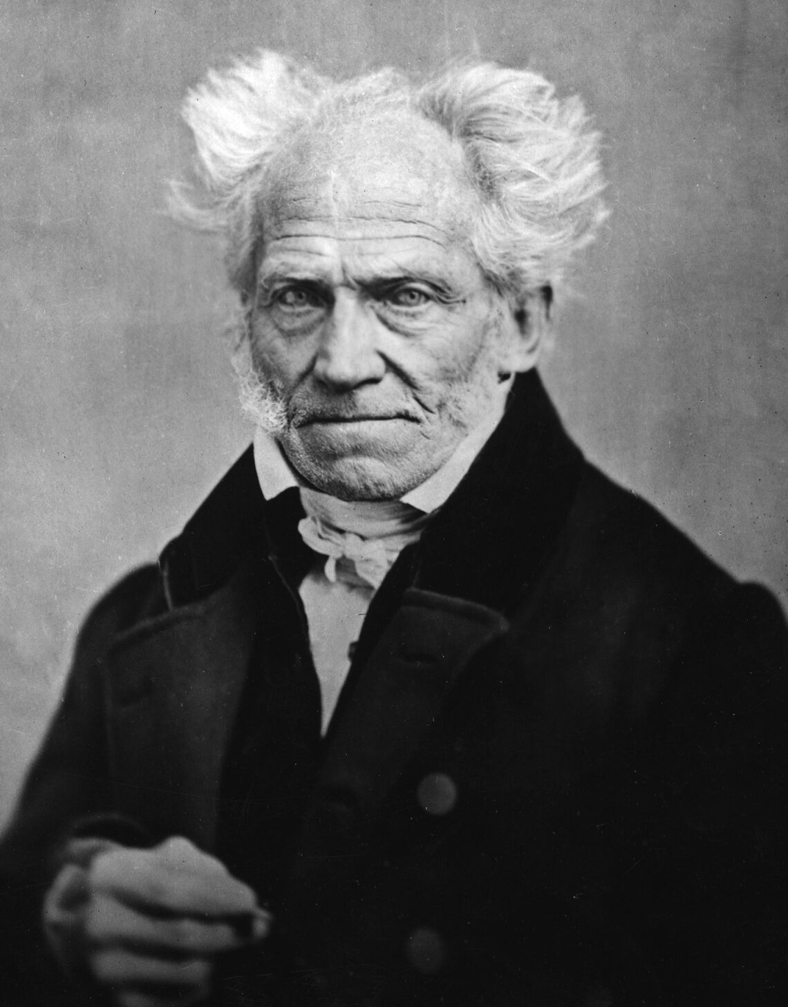 Portrait photograph of the philosopher Arthur Schopenhauer