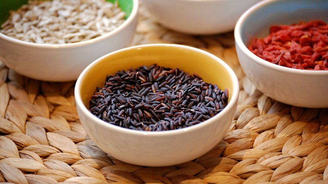 Black rice benefits grains bowl 흑미 효능