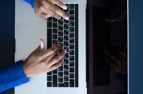 Carpal tunnel syndrome exercises 손목터널증후군 운동 — typing at a laptop, a common trigger
