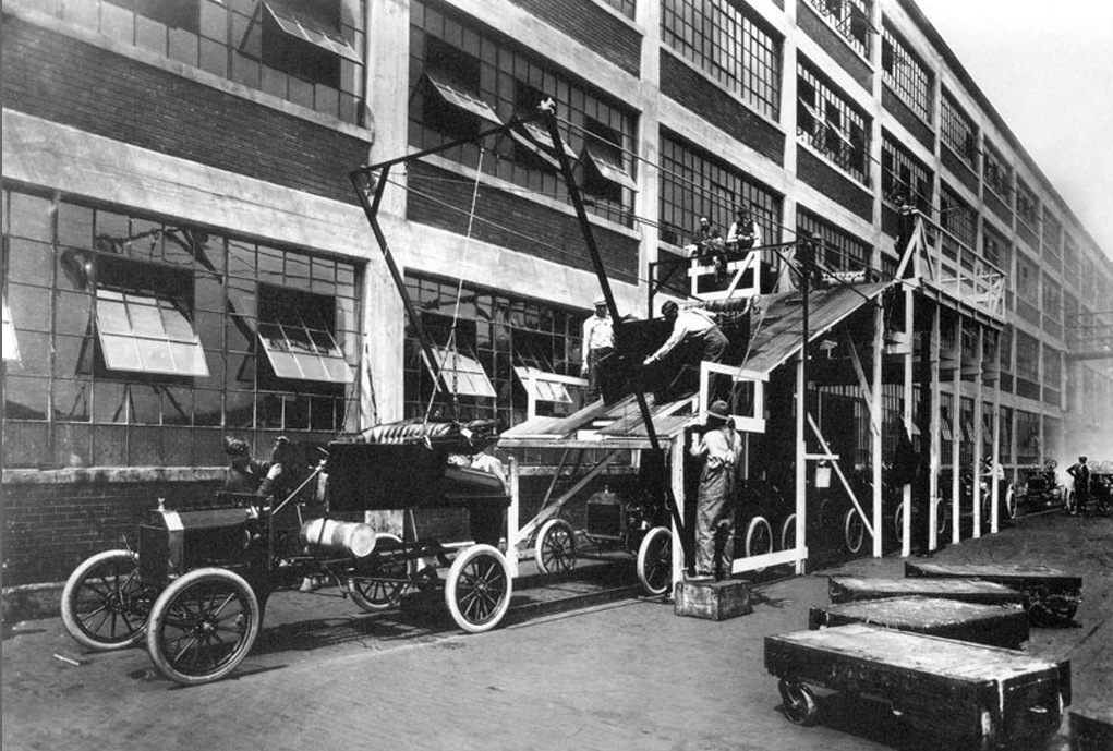 포드 조립라인 1913