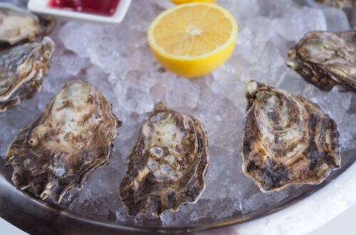 Fresh oysters on ice, the richest common food source relevant to zinc deficiency symptoms
